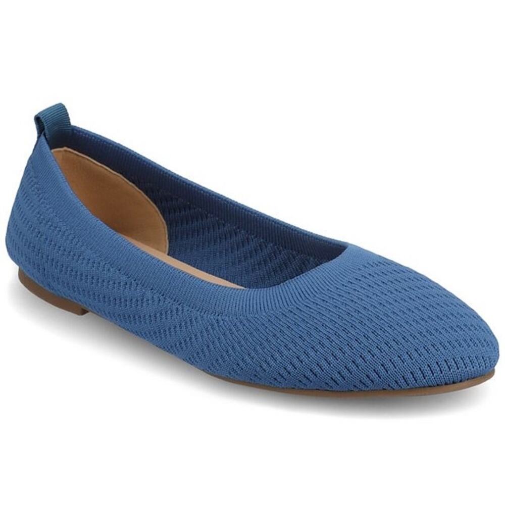 NEW! Journee Maryann Women's Round Closed Toe Ballet Flats US 7.5M Blue